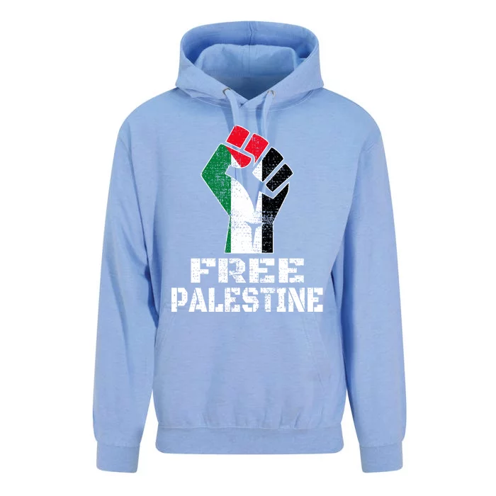 Free Palestine Cool Gift Palestinian Flag Gift Unisex Surf Hoodie