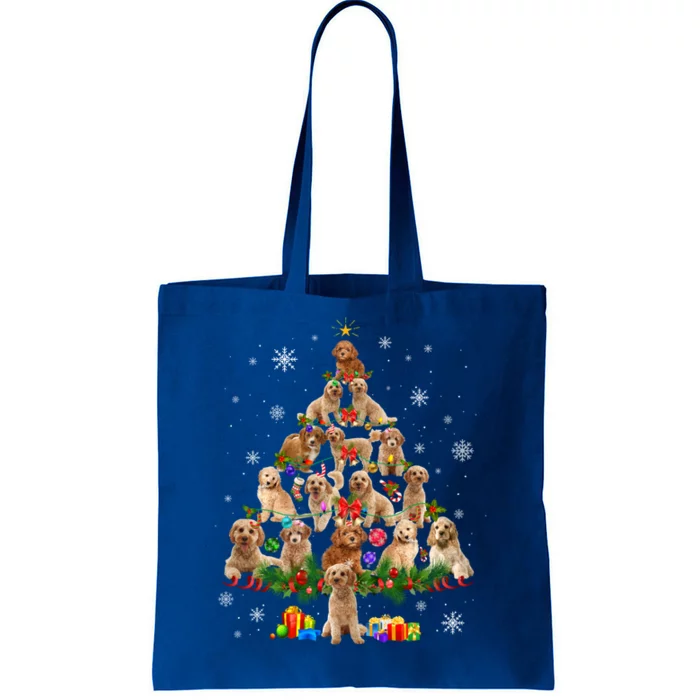 Funny Poodle Christmas Tree Ornat Decor Xmas Dog Dad Mom Great Gift Tote Bag