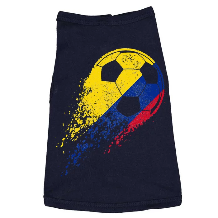 Flag Pride Colombia Soccer Colombian Player Doggie Tank