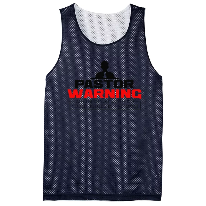 Funny Pastor Christian Jesus Believer Appreciation Gift Mesh Reversible Basketball Jersey Tank