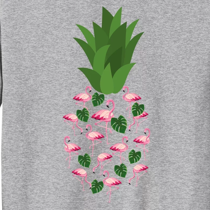 Flamingo Pineapple Cute Fun Summer Tall Sweatshirt