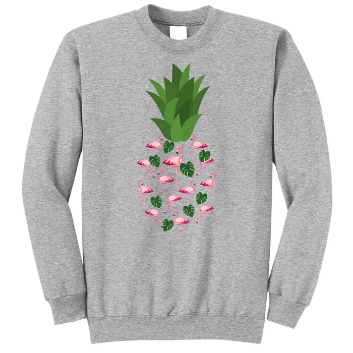 Flamingo Pineapple Cute Fun Summer Tall Sweatshirt