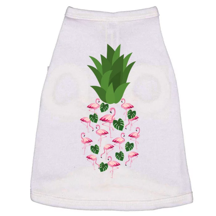 Flamingo Pineapple Cute Fun Summer Doggie Tank