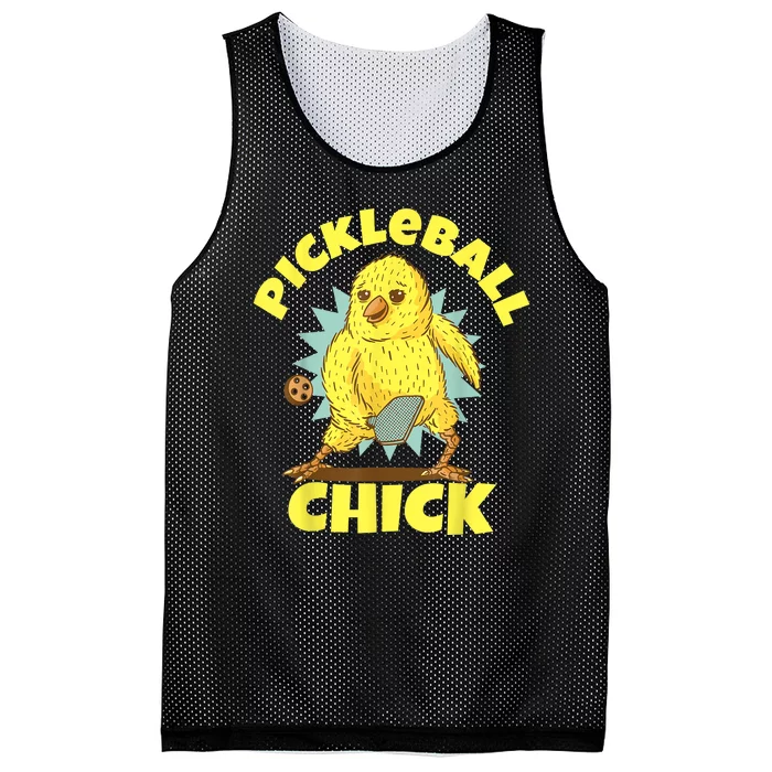 Funny Pickleball Chick Player Loves To Play Pickleball Fan Gift Mesh Reversible Basketball Jersey Tank