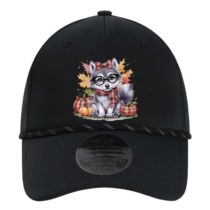 Fall Pumpkin Cute Wolf Fall Autumn Thanksgiving Performance The Dyno Cap