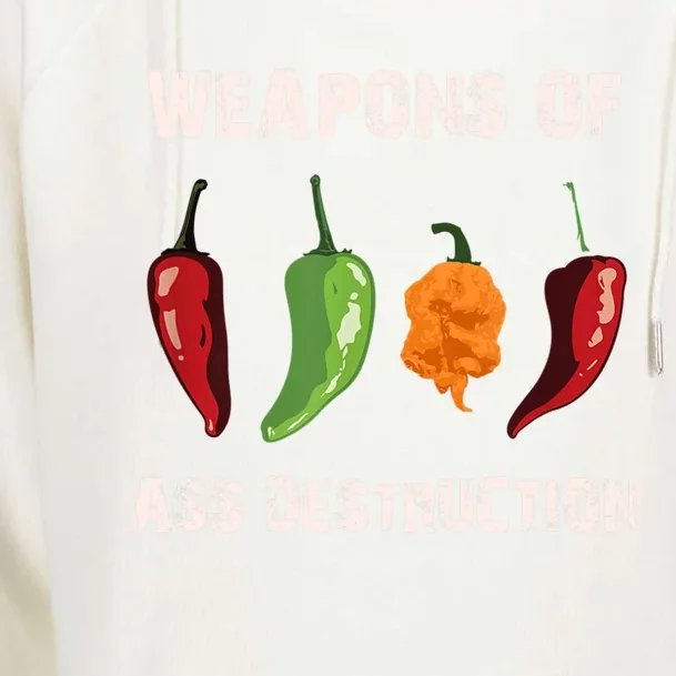 Funny Pepper Chili Head Spicy Hot Foods Gift Womens Funnel Neck Pullover Hood