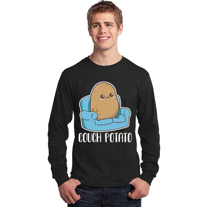 Funny Potato Costume for Couch Potatoes Long Sleeve Shirt