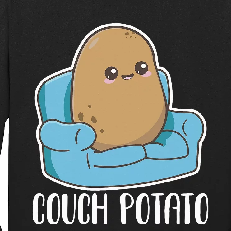 Funny Potato Costume for Couch Potatoes Long Sleeve Shirt