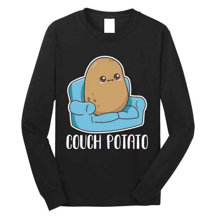 Funny Potato Costume for Couch Potatoes Long Sleeve Shirt