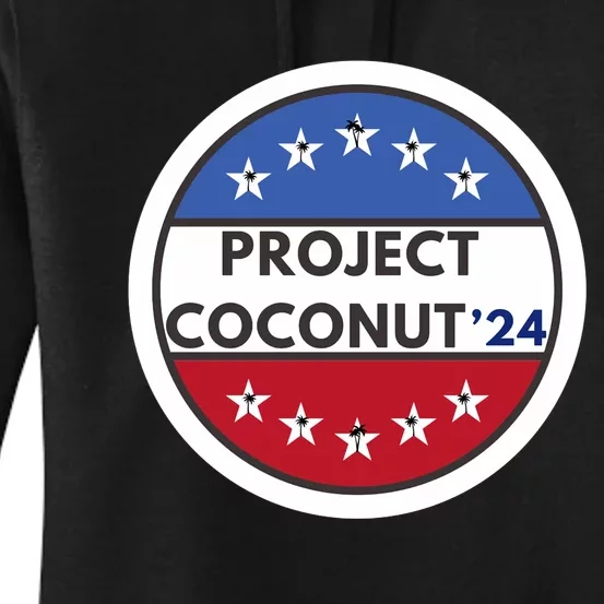 Funny Project Coconut Tree 24 Kamala Harris President Gen Z Women's Pullover Hoodie