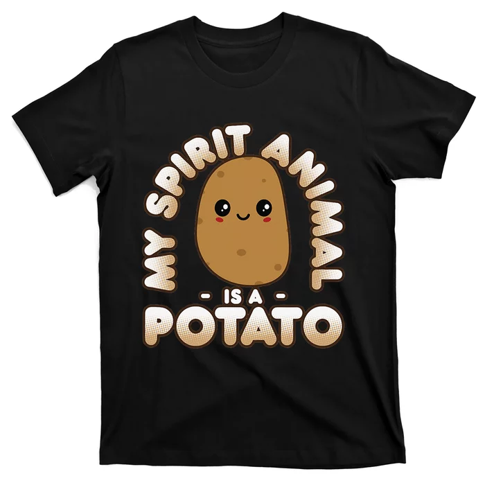 Funny Potato Cute Kawaii My Spirit Animal Is A Potato T-Shirt