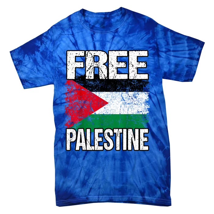 Free Palestine Cool Gift Tie-Dye T-Shirt