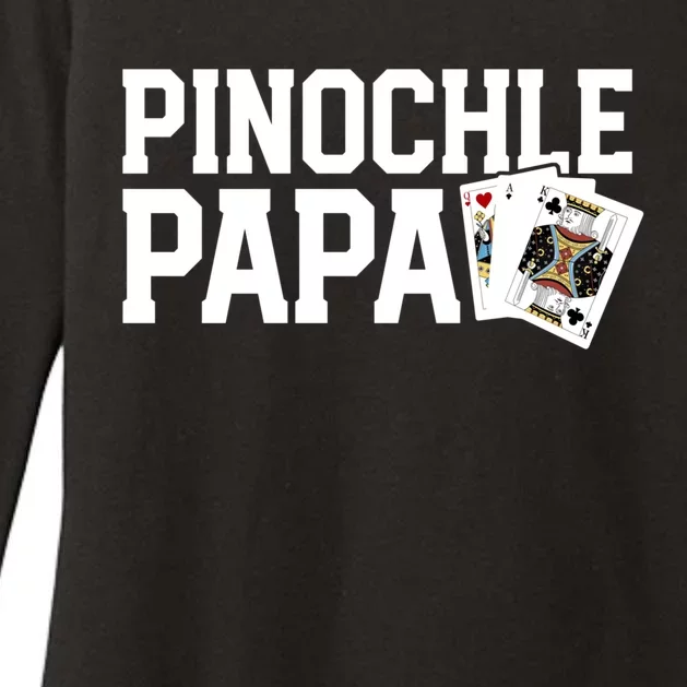 Funny Pinochle Cute Gift Pinochle King Grandfather Gift Cool Gift Womens CVC Long Sleeve Shirt