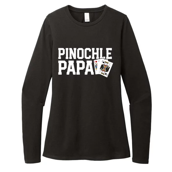 Funny Pinochle Cute Gift Pinochle King Grandfather Gift Cool Gift Womens CVC Long Sleeve Shirt