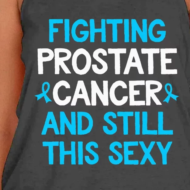 Fighting Prostate Cancer And Still This Sexy Prostate Cancer Women's Knotted Racerback Tank