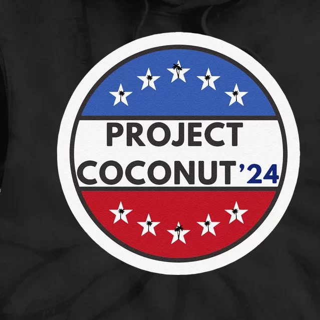 Funny Project Coconut Tree 24 Kamala Harris President Gen Z Sweat Tie Dye Hoodie