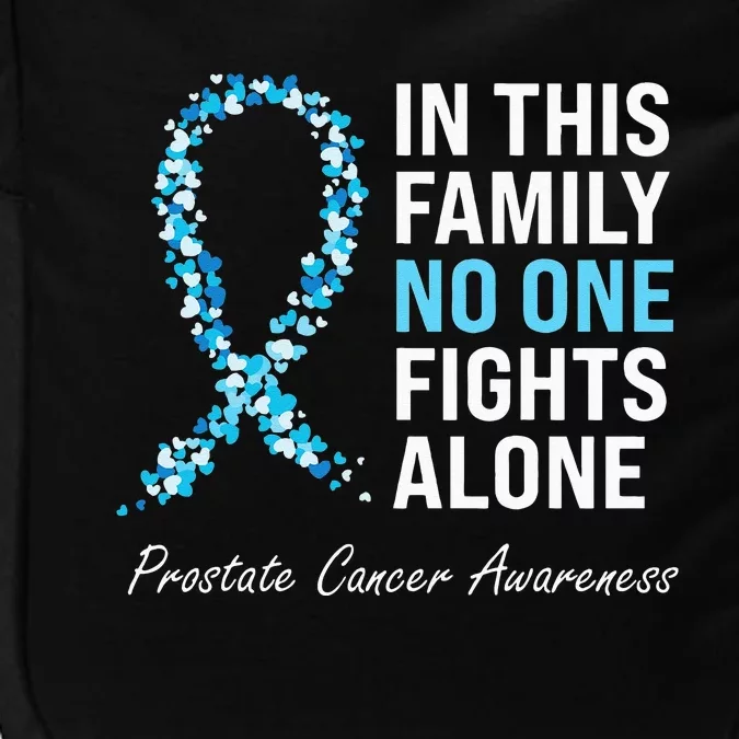 Family Prostate Cancer Awareness Light Blue Ribbon Survivor Impact Tech Backpack