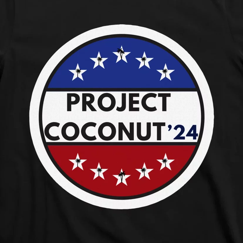 Funny Project Coconut Tree 24 Kamala Harris President Gen Z T-Shirt