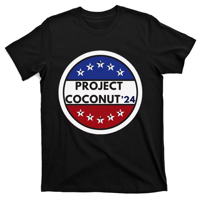 Funny Project Coconut Tree 24 Kamala Harris President Gen Z T-Shirt