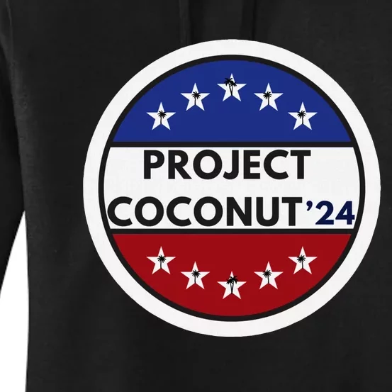 Funny Project Coconut Tree 24 Kamala Harris President Gen Z Women's Pullover Hoodie