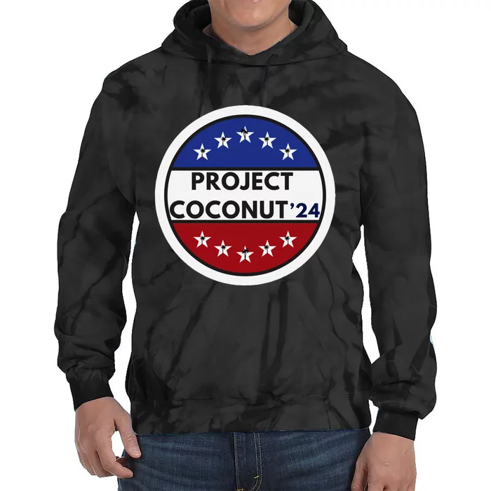 Funny Project Coconut Tree 24 Kamala Harris President Gen Z Tie Dye Hoodie