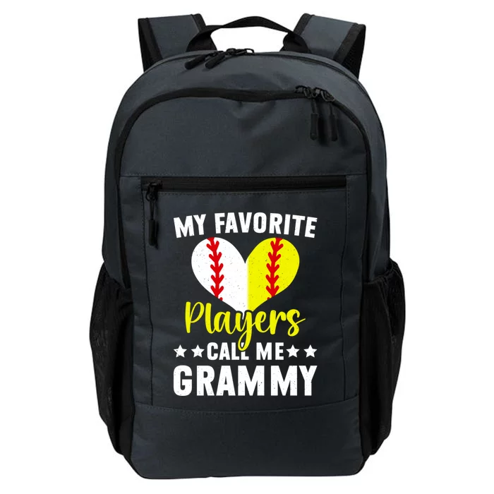 Favorite Players Call Me Grammy Baseball Softball Grammy Cute Gift Daily Commute Backpack