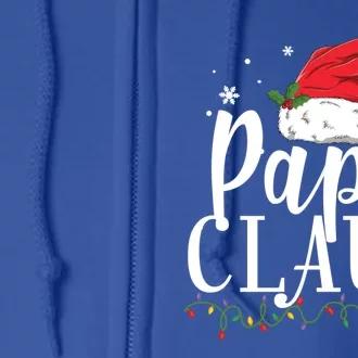 Funny Papa Claus Christmas Gift Pyjamas Santa Gift Meaningful Gift Full Zip Hoodie