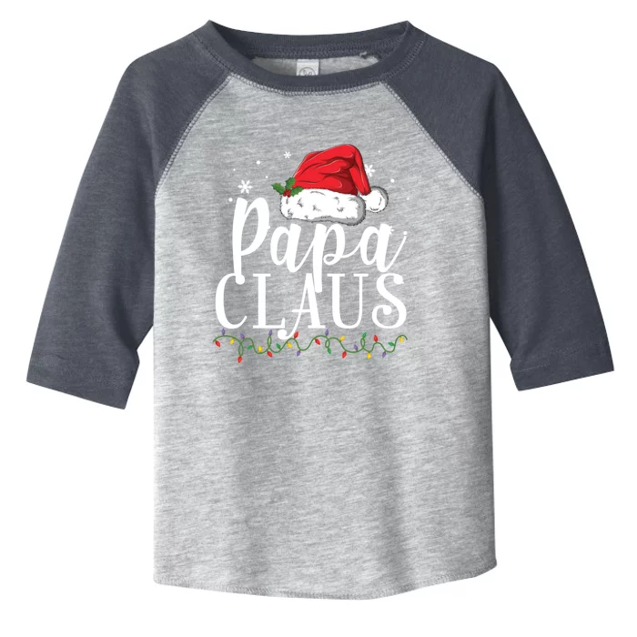 Funny Papa Claus Christmas Gift Pyjamas Santa Gift Meaningful Gift Toddler Fine Jersey T-Shirt