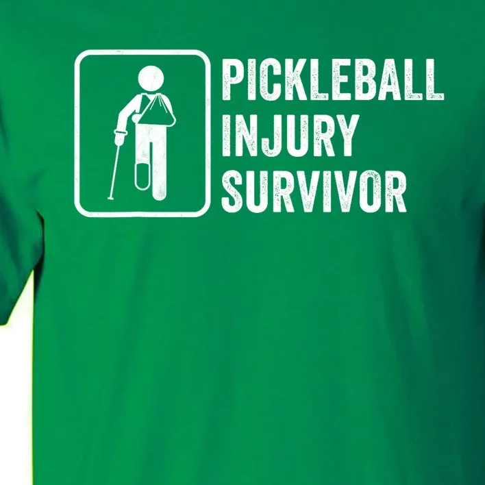 Funny Pickleball Coach With Saying Pickleball Injury Survivor Gift Tall T-Shirt