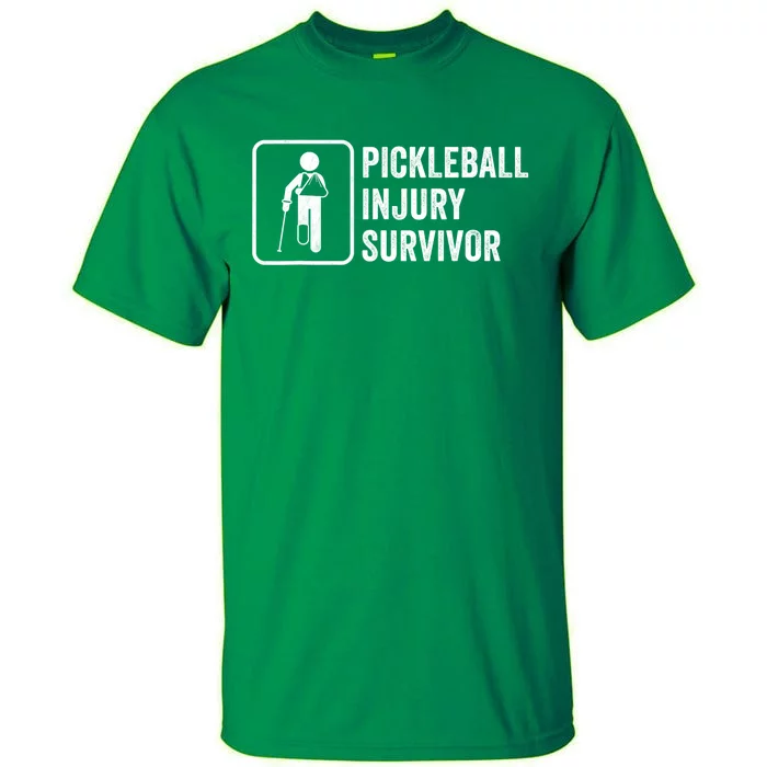 Funny Pickleball Coach With Saying Pickleball Injury Survivor Gift Tall T-Shirt