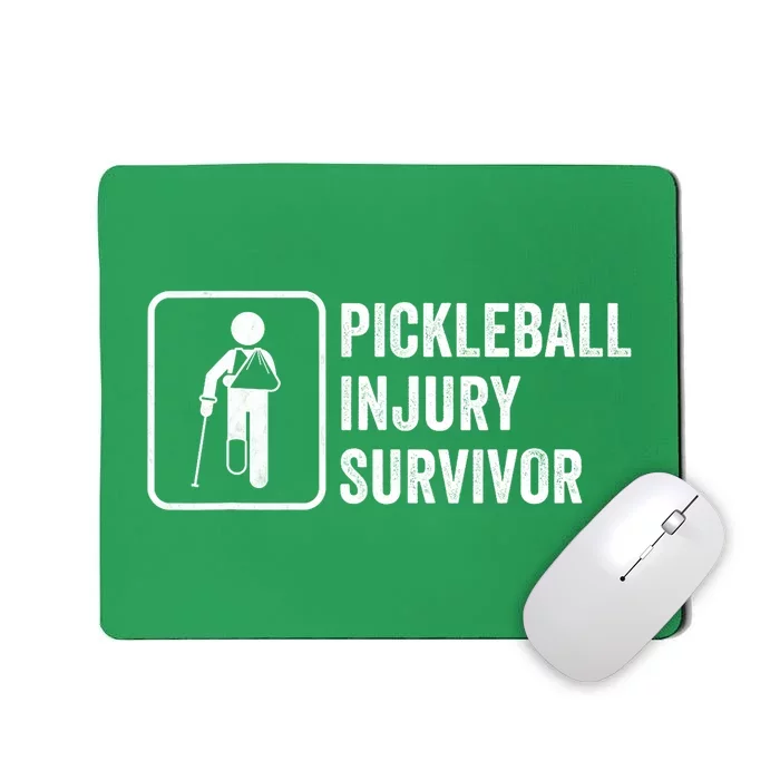 Funny Pickleball Coach With Saying Pickleball Injury Survivor Gift Mousepad