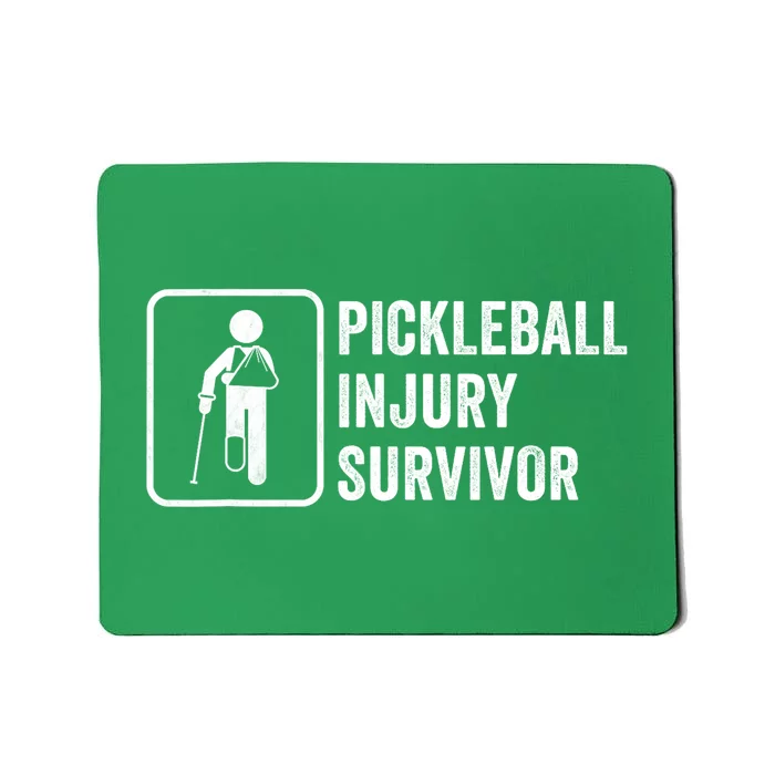 Funny Pickleball Coach With Saying Pickleball Injury Survivor Gift Mousepad