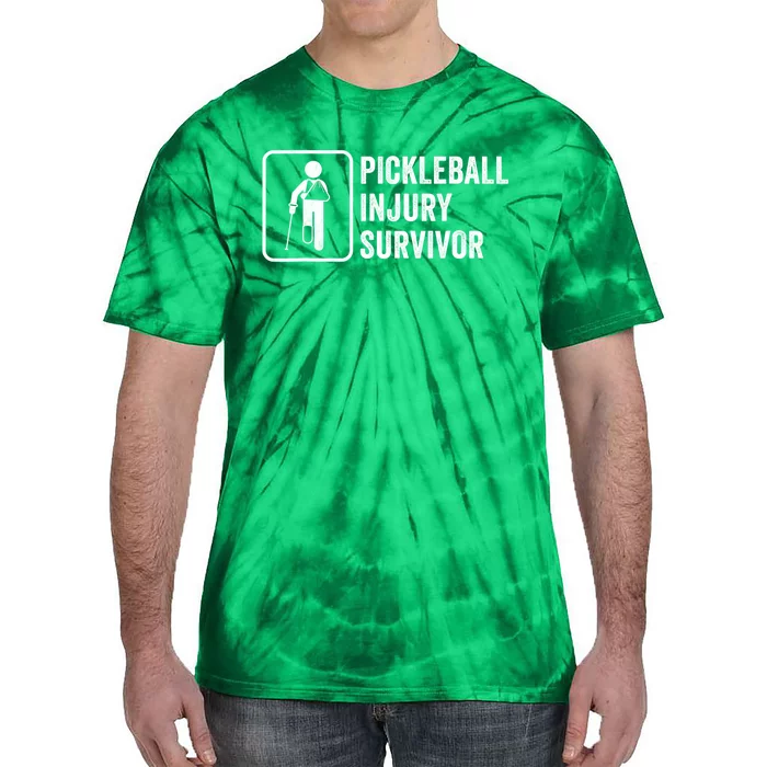 Funny Pickleball Coach With Saying Pickleball Injury Survivor Gift Tie-Dye T-Shirt