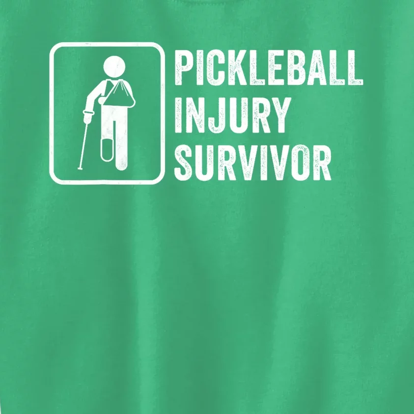 Funny Pickleball Coach With Saying Pickleball Injury Survivor Gift Kids Sweatshirt