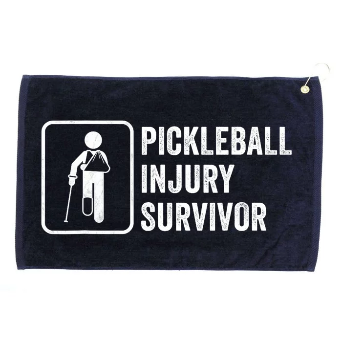 Funny Pickleball Coach With Saying Pickleball Injury Survivor Gift Grommeted Golf Towel