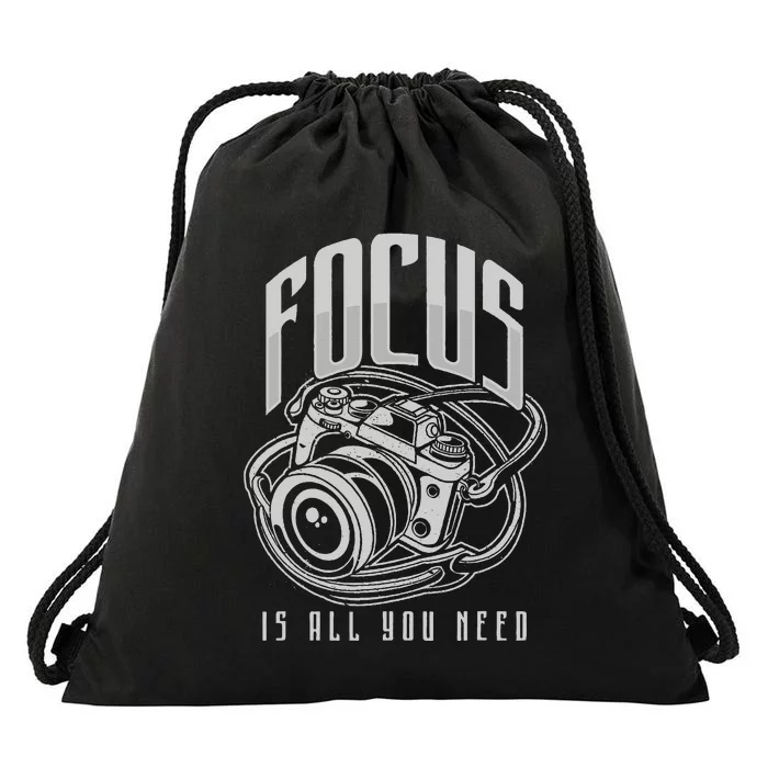 Focus Photographer Camera Gift Drawstring Bag