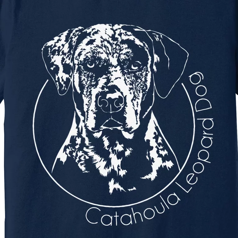 Funny Proud Catahoula Leopard Dog Portrait Gift Present Premium T-Shirt