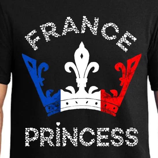 France Princess Crown French Flag French Pride French Roots Pajama Set