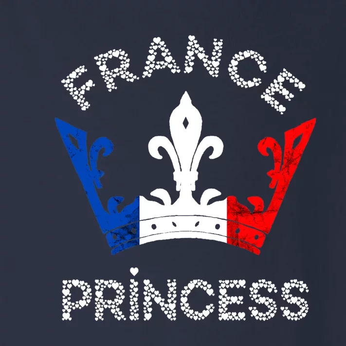 France Princess Crown French Flag French Pride French Roots Toddler Long Sleeve Shirt