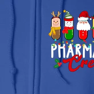 Funny Pharmacy Crew Christmas Nurse Xmas Holiday Great Gift Full Zip Hoodie