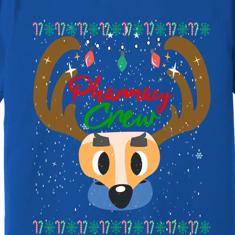 Funny Pharmacy Crew Christmas Pharmacist Reindeer Xmas Gift Premium T-Shirt