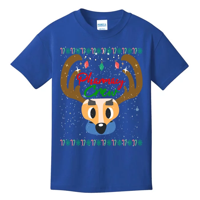 Funny Pharmacy Crew Christmas Pharmacist Reindeer Xmas Gift Kids T-Shirt