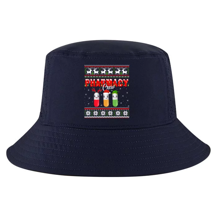 Funny Pharmacy Crew Funny Pills Merry Christmas Ugly Sweater Cute Gift Cool Comfort Performance Bucket Hat