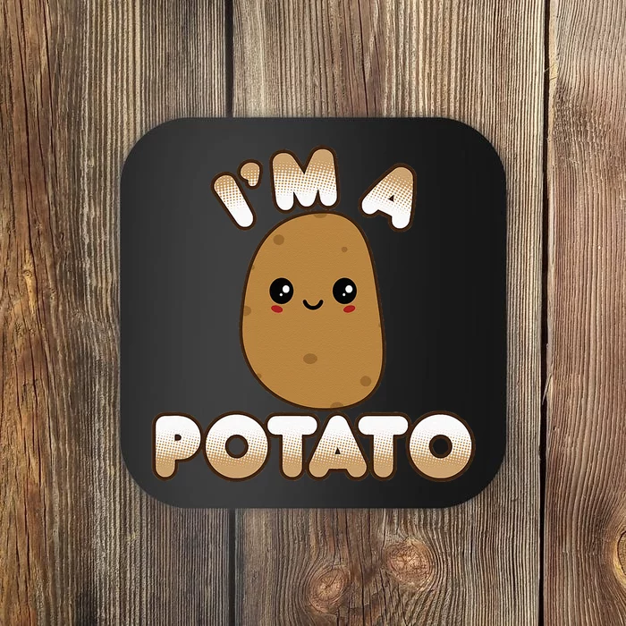 Funny Potato Costume Cute Kawaii Style Smiling Im A Potato Coaster