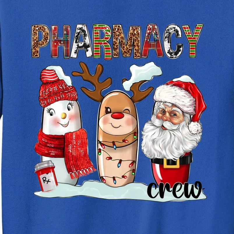 Funny Pharmacy Crew Squad Christmas Matching Holiday Pajama Funny Gift Tall Sweatshirt