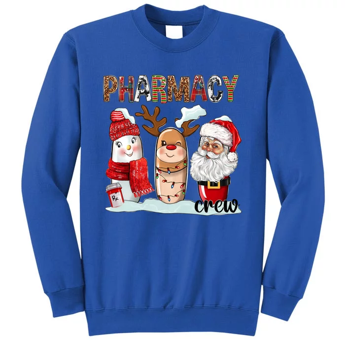 Funny Pharmacy Crew Squad Christmas Matching Holiday Pajama Funny Gift Tall Sweatshirt