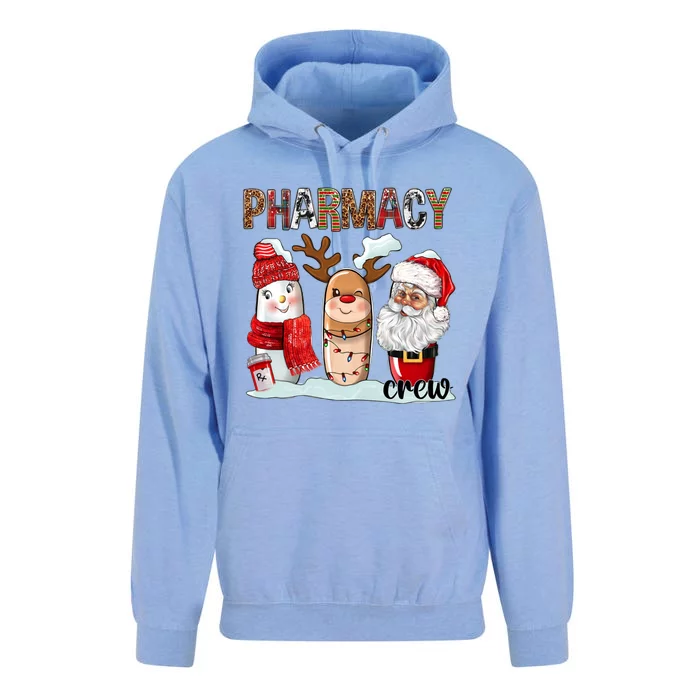 Funny Pharmacy Crew Squad Christmas Matching Holiday Pajama Funny Gift Unisex Surf Hoodie