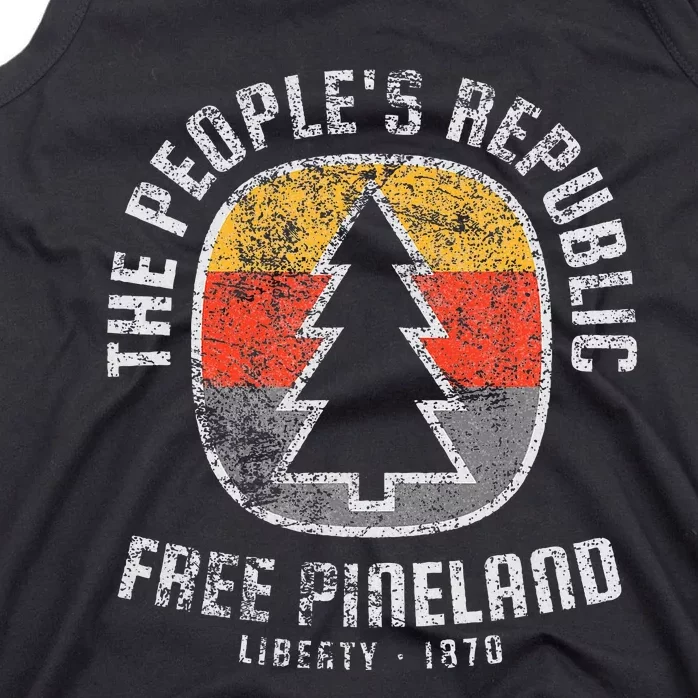 Free Pineland Camping Badge Tank Top