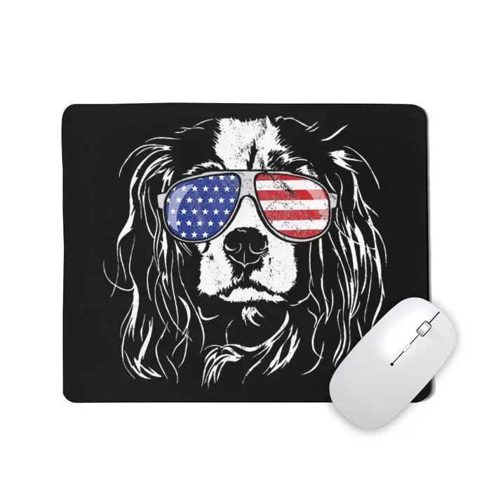 Funny Proud Cavalier King Charles Spaniel Patriotic Dog Mousepad