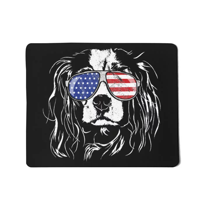 Funny Proud Cavalier King Charles Spaniel Patriotic Dog Mousepad